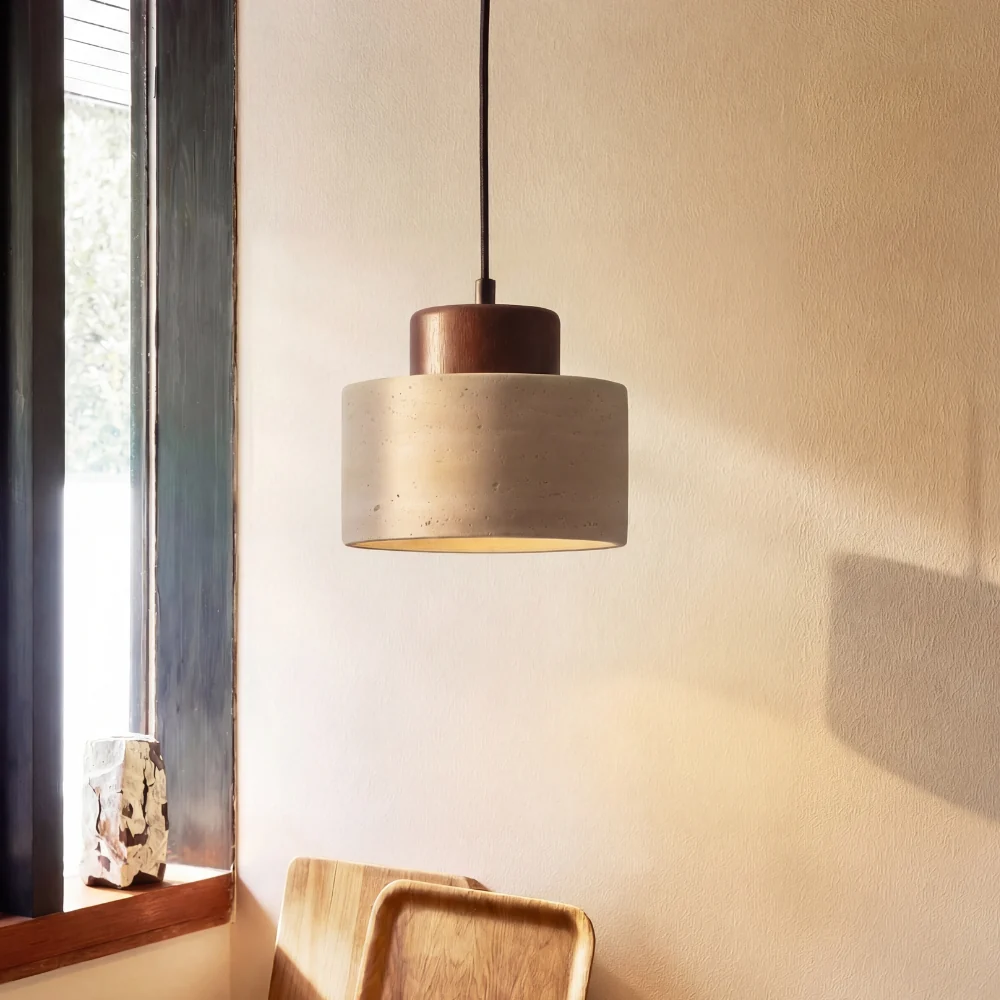 Modern Pendant Light Adjustable Dimmable Natural Stone Design - Image 2